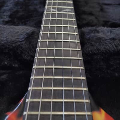 Used BC Rich Kerry King V KKVFG2 Tribal Flame Kahler Bridge w/Case image 5