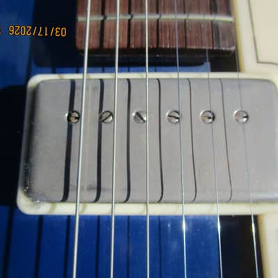 National Archtop Electric Guitar, 1956, Blue Finish, Kluson Tuners.SSC, image 5