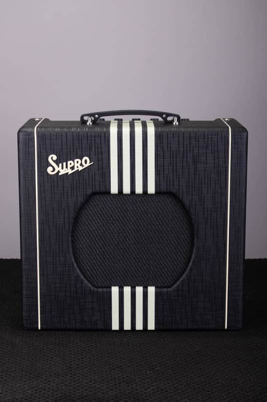 Supro Delta King 10 1 x 10-inch 5-watt Tube Combo Amp - Black and Cream image 1