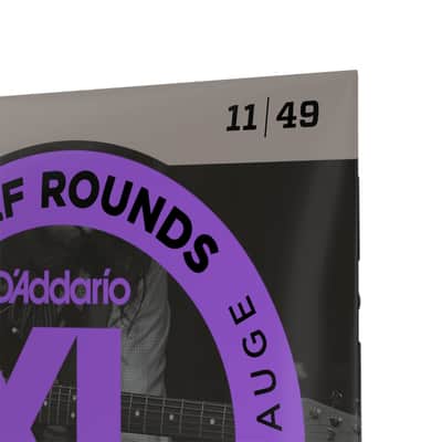 D'addario EHR370 Regular Light, XL Half Rounds Electric Guitar Strings - 11-49 image 3