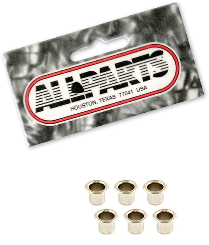 Vintage Nickel Eyelet Bushings For Guitar Tuning Machines Press-Fit (6) image 1