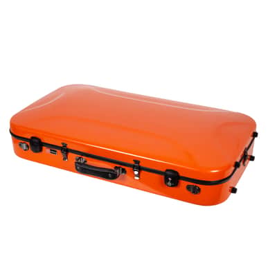 Crossrock 4/4 Violin Hard Case, 15-16.5 inches Viola Fiberglass Hardshell, Double Case image 2