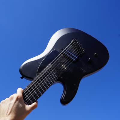 Schecter DIAMOND SERIES PT-8 MS Black Ops Satin Black Open Pore Left Handed 8-String Electric Guitar image 1