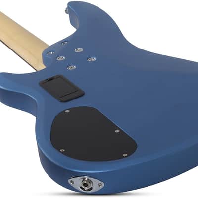 Schecter C-4 Deluxe Electric Bass - Satin Metallic Light Blue (585) image 4