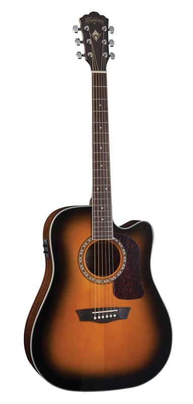 Washburn HD10SCETB | Heritage Series Acoustic-Electric Cutaway Dreadnought Guitar , Tobacco Sunburst. New with Full Warranty! image 1