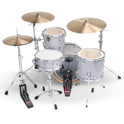 FREE TOM REBATE! - DW DWe 4pc Complete Electronic/Acoustic Drum Set w/Roland Cymbals & V71 Diamond Nebula image 5