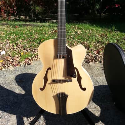 American Handmade Galloup Guitars Archtop Electric Natural Maple (Student) image 1
