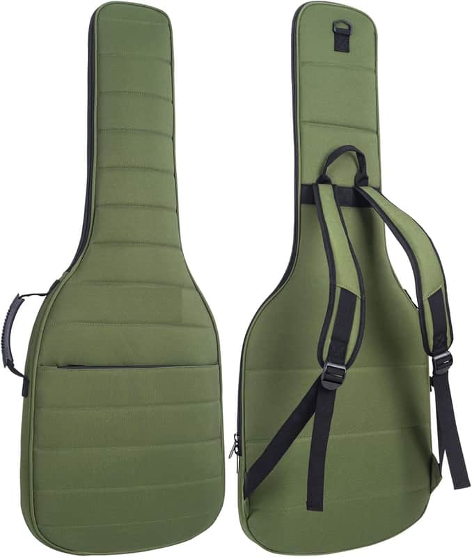 Electric Guitar Bag Electric Guitar Case Reinforced 0.6 In Thick Sponge Soft Padded Guitar Case Electric Guitar Gig Bag,Back Hanger Loop for 39 Electric Guitars image 1