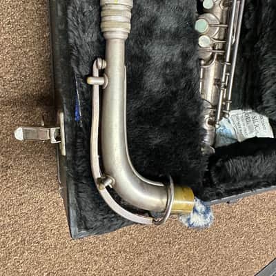 C. G. Conn Melody Alto Saxophone with Hard Shell Case Silver Plated - USED image 4