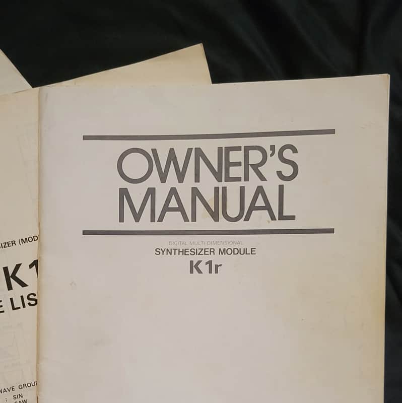 KAWAI K1r Owner's Manual image 1