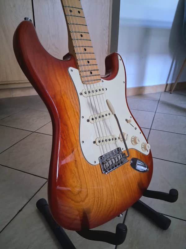 Fender American Professional Stratocaster with Maple Fretboard 2017 - 2019 - Sienna Sunburst image 1