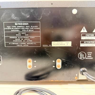 Pioneer PD-F904 100-Disc CD Changer “CD File” Jukebox Player – 1995 Japan 1995 image 9