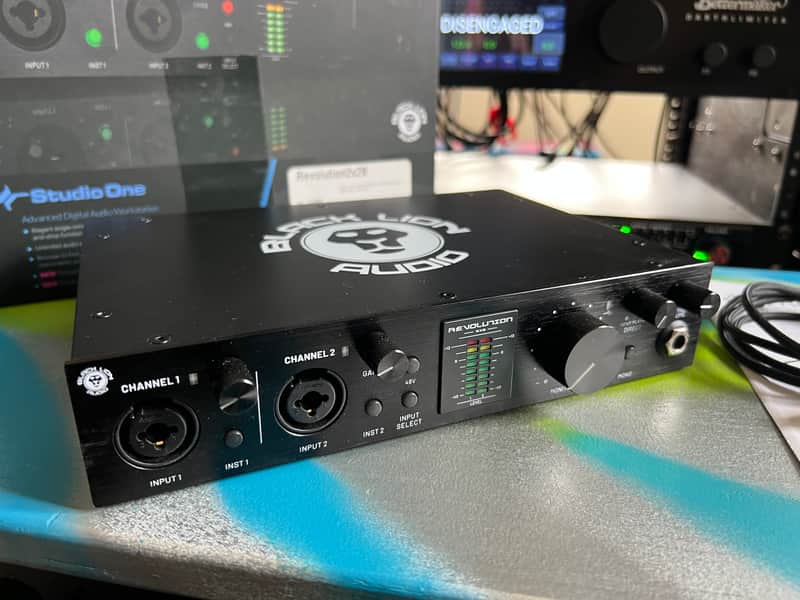 Black Lion Audio Revolution 2x2 USB Type-C Audio Interface 2021 - Black image 1