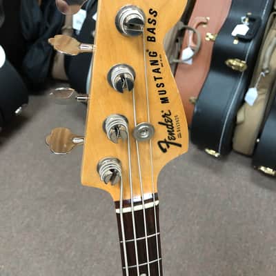 1978 Fender Mustang Bass with Rosewood Fretboard with Chip Case - Black image 2