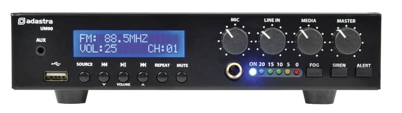Adastra UM90 Compact 100V Mixer-Amp image 1