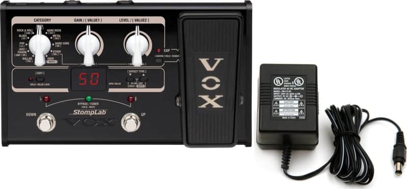 Vox Stomplab IIG 2G Guitar Multi-Effects Pedal w/Built-In Expression Pedal and Power Supply image 1