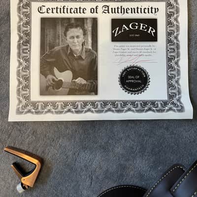 Zager ZAD900CE Solid Spruce/Rosewood Acoustic Electric AURA Pro Series 50th Anniversary image 6