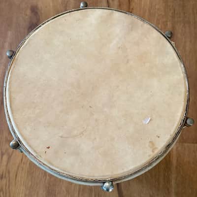 Vintage Aluminum Floral Darkuba Hand Drum 12" Read Description image 4