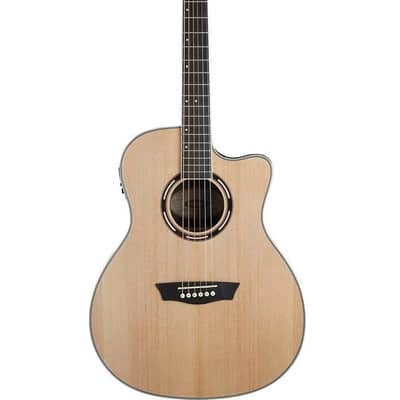 Washburn AG70CEK Apprentice Series Mahogany Neck 6-String Acoustic-Electric Guitar w/Hard Case image 3
