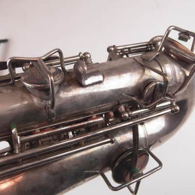 Seltenes Vintage Diamond Eb Altsaxophon Sax Alt Polster neu rare alto sax new pads versilbert image 7
