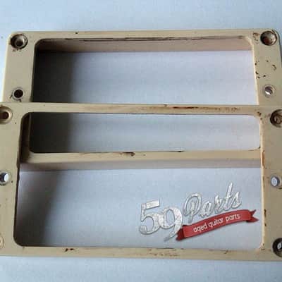 Hand aged Les Paul Pickup Rings CAB light CREAM Gibson Les Paul Historic M69 rings, 59 Parts image 5