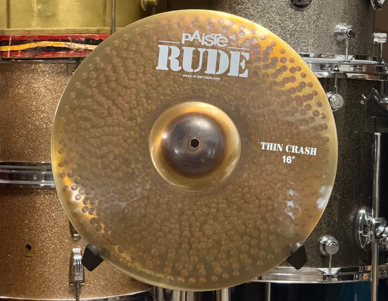 Paiste Rude 16" Thin Crash Cymbal 1082g image 1