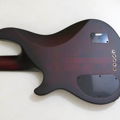 Schecter Hellraiser Extreme-5 Electric Bass Crimson Red Burst Satin B-Stock 1027 image 6