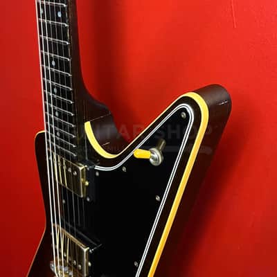 Gibson Explorer E2 CMT Curly Maple Top Tobacco Sunburst 1982 image 8