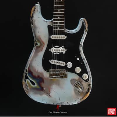 Fender Stratocaster Sonic Blue Heavy Aged Relic by East Gloves Customs image 13