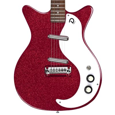 Danelectro 59 PLUS MOD NOS  Red Metalflake, Sparkle (New finish for 2020) image 2