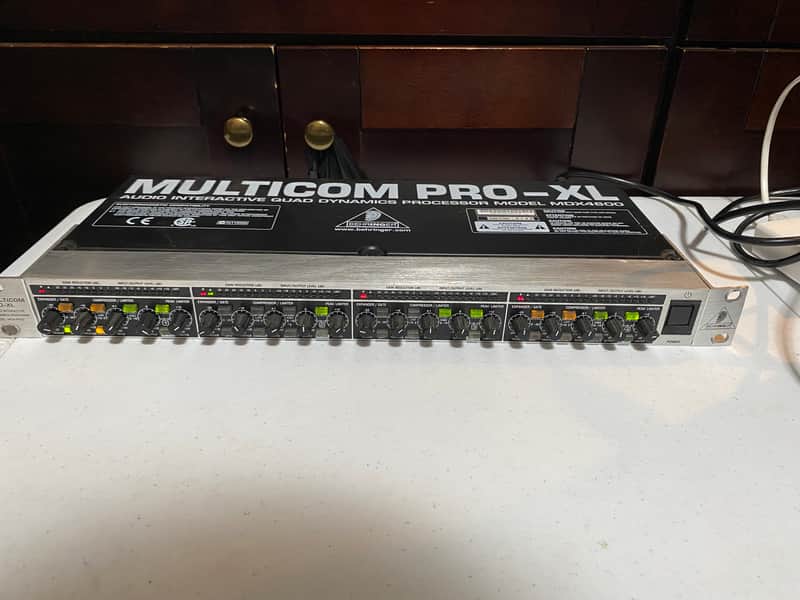 Behringer Multicom Pro-XL MDX4600 4-Channel Audio Interactive Dynamics Processor 2010s - Black / Silver image 1