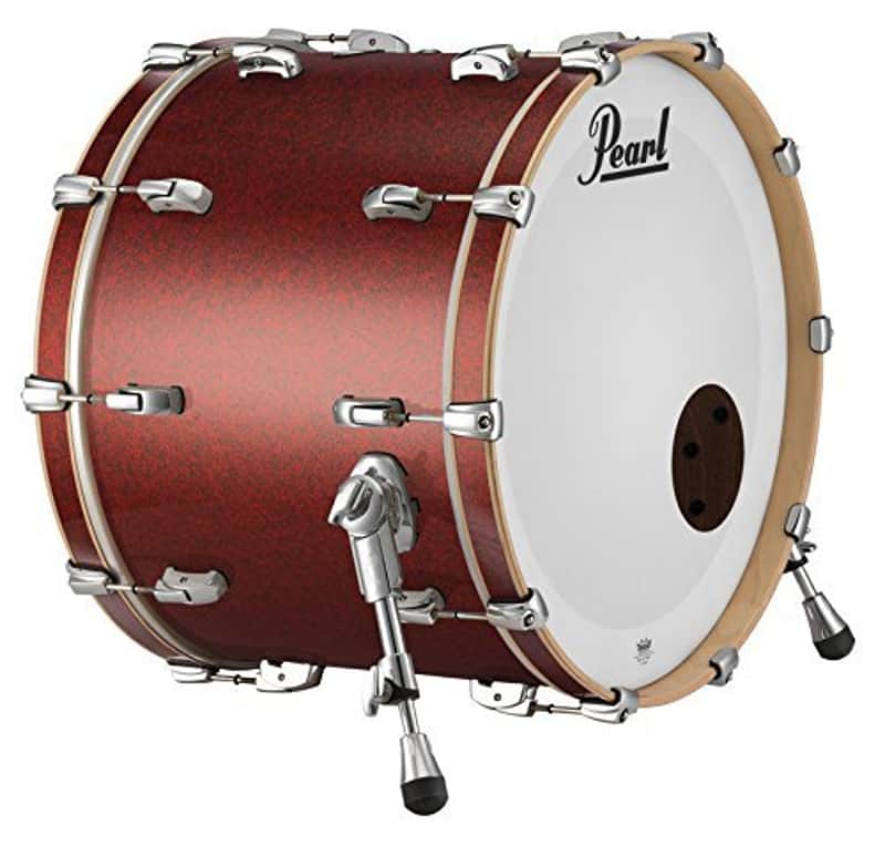 Pearl Music City 18"x16" Bass Drum w/o BB3 Mount RF1816BX/C407 RED GLASS image 1