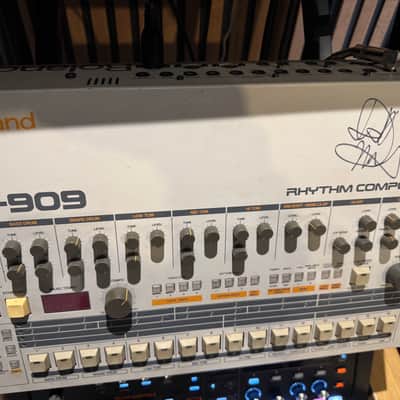 Roland TR-909 Rhythm Composer as performed on and signed by Jeff Mills