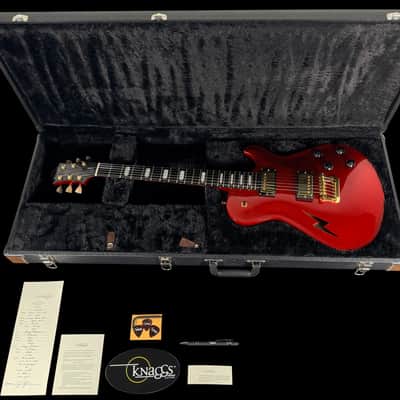 2025 Knaggs Kenai Hollowbody LB with Lightning Bolt F-Hole ~ Candy Apple Red image 13