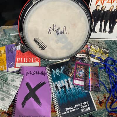 ddrum Rick Allen's ddrum Def Leppard 10" Clavia AB (RA #2039) AUTOGRAPHED HEAD!! image 1