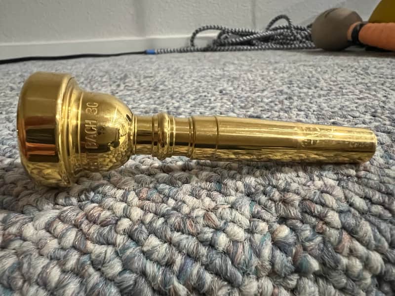 Bach 3C Trumpet Mouthpiece Gold Plated 2026 - Gold Plated image 1