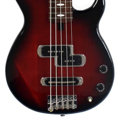 Yamaha BB415 5 String Bass Guitar in Wine Red image 2