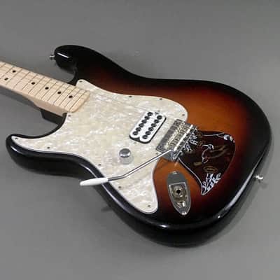 LEFTY! Boutique Custom Warmoth Fender Strat Build Classic Sunburst Tom Delonge Tribute Made in USA 7.4 Lb HSC image 12