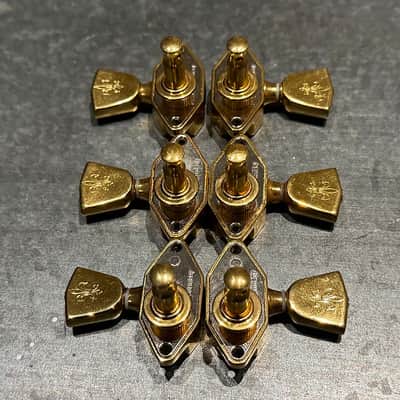 Schaller Bullseye Seal Fast Tuners Gibson Super 400/L5 80’s  - Gold image 7
