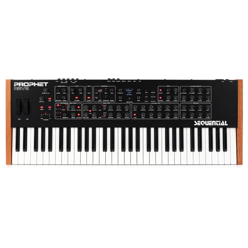 Sequential Prophet Rev2 8-Voice 61-Key Analog Synthesizer with Per-Voice Dual DCOs and Onboard FX Engine (Black) image 1