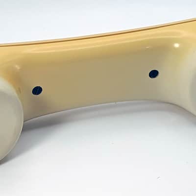 Custom Lo-Fi Telephone Microphone - NT Dawn ‘Pancake’ 1970’s Phone Mic - Beige w/ Base image 3