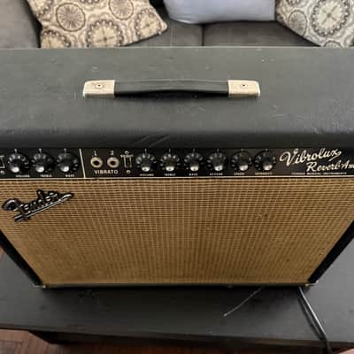 Fender Vibrolux Reverb 2-Channel 35-Watt 2x10" Guitar Combo 1964 - 1967 - Black Panel image 2