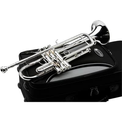 Jupiter JTR1100S Performance Series Bb Trumpet with Reverse Leadpipe Regular Silver plated Yellow Brass Bell image 5