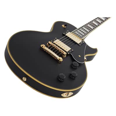 Schecter Solo II Custom Electric Guitar, Aged Black Satin image 4