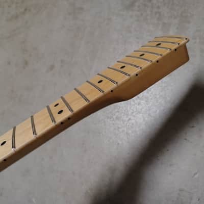 Maple Strat Neck fits fender Stratocaster body 22 frets Modern Gloss image 4