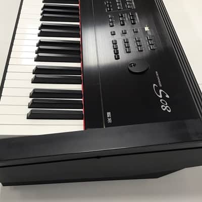 Yamaha S08 88 Key Programmable Synthesizer Keyboard & Kaces III Wheeled Gig Bag image 12
