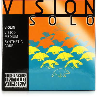 Thomastik-Infeld VIS100 Vision Solo Violin String Set - 4/4 Size with Aluminum-wound D String image 1