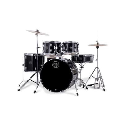 Mapex Comet 5-Piece Drum Set 20" Bass Drum, Dark Black image 2