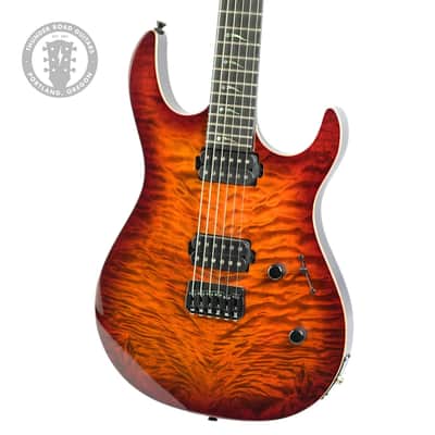 2017 Keisel DC600 Baritone Guitar Sunburst Flame Maple Top #136217 image 1