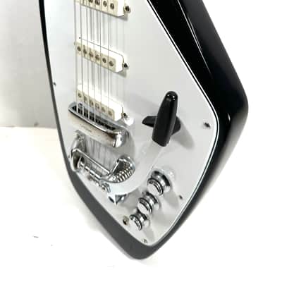 Awesomesauceguitars modified baritone Vox Phantom VI with vintage parts “The Ghost” 2026 - Black image 9